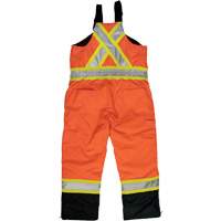 Ripstop Insulated Safety Bib Overall, Polyester, X-Small, High Visibility Orange Par Equipment