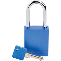 Lockout Padlock, Safety Padlock, Keyed Different, Aluminum, 1-1/2" Width Par Equipment