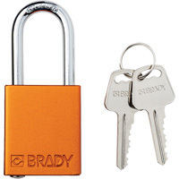 Lockout Padlock, Safety Padlock, Keyed Different, Aluminum, 1-1/2" Width Par Equipment