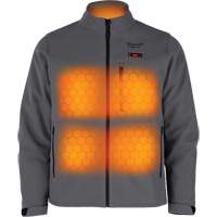 M12 Heated Toughshell Jacket (Jacket Only), Men's, Medium, Grey Par Equipment