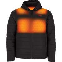 M12 Heated Quietshell Jacket with Battery, Men's, Medium, Black Par Equipment
