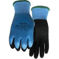 Stealth Black Ops Water-Resistant Gloves, Size Small, 15 Gauge, Rubber Latex Coated, Glass Fibre/Polyester Shell, ASTM ANSI Level A4 Par Equipment