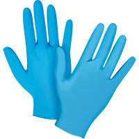 Emballages de gants jetables pour machine distributrice, Petit, Nitrile, 4,5 mils, Sans poudre, Bleu, Classe 2 Par Equipment