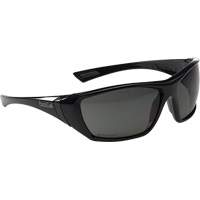 Hustler Hydrophobic Wraparound Safety Glasses, Smoke Lens, Anti-Fog/Anti-Scratch Coating, CSA Z94.3 SHK036 | Par Equipment