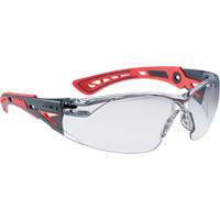 Rush+ Small Safety Glasses, Clear Lens, Anti-Fog/Anti-Scratch Coating SHK039 | Par Equipment