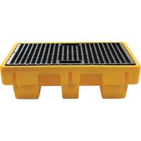 2-Drum Spill Pallet, 61 US gal. Spill Capacity, 51.5" x 36" x 15" Par Equipment