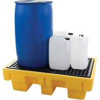 2-Drum Spill Pallet, 61 US gal. Spill Capacity, 51.5" x 36" x 15" Par Equipment
