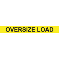Oversize Load Heavy Haul Sign, Decal/Vinyl, 96" W x 12" H Par Equipment