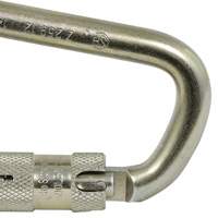 CP-03015-1 Zinc Plated Carabiner with 1" Gate Opening, Steel Par Equipment