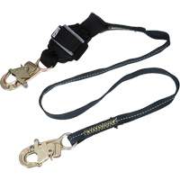 Arc Flash Web Shock-Absorbing Lanyard, 6', Snap Hook Center, Snap Hook Leg Ends, Kevlar&reg; Par Equipment