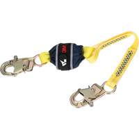 Web Shock-Absorbing Lanyard, 2.5', Snap Hook Center, Snap Hook Leg Ends, Polyester Par Equipment
