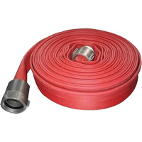 Nitrile Rubber Fire Hose, 50' L, 2-1/2" Dia., 200 Par Equipment