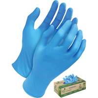 Gants jetables en tri polym&egrave;re, Petit, Poly&eacute;thyl&egrave;ne, 5 mils, Sans poudre, Bleu Par Equipment