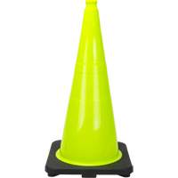 C&ocirc;ne de signalisation de premi&egrave;re qualit&eacute;, 28", Vert lime Par Equipment