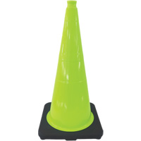 C&ocirc;ne de signalisation de premi&egrave;re qualit&eacute;, 18", Vert lime Par Equipment