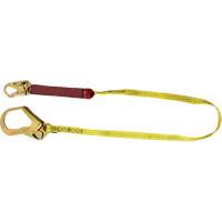 External Energy Absorber Lanyard with 2-1/4" Hook, 6', Snap Hook Center, Snap Hook Leg Ends, Polyester Par Equipment