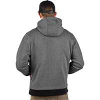M12 Heated Hoodie with Battery, Men's, X-Large, Grey, Poly-Cotton Par Equipment