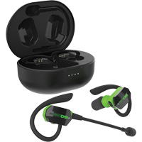 Black & Green UltraComm Aware Bluetooth Earbuds Par Equipment