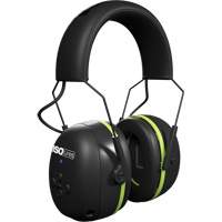 Black & Green Air Defender Bluetooth Earmuffs, Headband Style, 24 dB Par Equipment