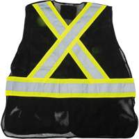 CSA Compliant Surveyor Vest, Black, Medium, Polyester Par Equipment