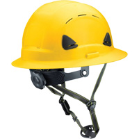 Fibre Metal Climbing Style Helmet with Full Brim, Meets CSA Type 2, Ratchet Suspension, Vented Par Equipment