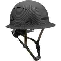 Casque Fibre Metal de style escalade avec bordure compl&egrave;te, R&eacute;pond aux normes CSA type 2, Suspension Rochet, Ventil&eacute; Par Equipment