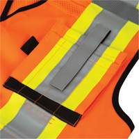 6680 High-Visibility Antimicrobial Mesh-Back Surveyor Vest, High Visibility Orange, Small, Polyester Par Equipment