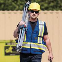 6681 High-Visibility Antimicrobial Mesh-Back Surveyor Vest, Royal Blue, Small, Polyester Par Equipment