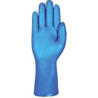 Gants r&eacute;sistants aux produits chimiques bleus pour usage moyen AlphaTec 37-501, Taille 7, 13" lo, Nitrile, 16,5-mil Par Equipment
