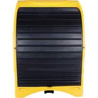 4-Drum Hard Cover Spill Pallet, 68.11" L x 61.61" W x 83.07" H, 1433 lbs. Load Capacity Par Equipment