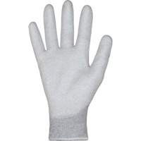 KnitActiv Electrostatic Dissipative Low-Linting White Gloves, 5, Polyurethane Coating, 13 Gauge, Nylon/Cotton Shell Par Equipment