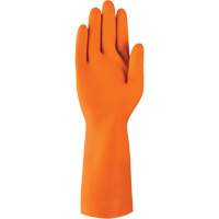 AlphaTec&reg; 87-208 Heavy-Duty Chemical-Resistant Gloves, Size 7, 12.8" L, Rubber Latex, Cotton/Flock-Lined Inner Lining, 29.5-mil Par Equipment