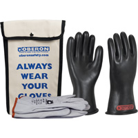 Class 0 Rubber Electrical Glove Kit, 8, 11" L, 20 cal/cm², NFPA 70E Par Equipment