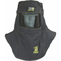 TCG Arc Flash Hood, Black, 40 cal/cm², ANSI Z87.1/ASTM F1506/ASTM F1959/ASTM F2178/Meets/Exceeds CSA Z462/NFPA 70E, 4 Arc Flash PPE Category Level Par Equipment