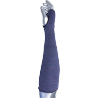 Manchette ASP &agrave; 2 plis avec trou pour pouce ECO Series Kut Gard, Aramide, 14", ASTM ANSI niveau A3, Mauve Par Equipment