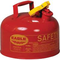 Safety Can for Flammables, Type I, Galvanized Steel, 2.5 US gal., Red, FM Approved/UL/ULC Listed Par Equipment