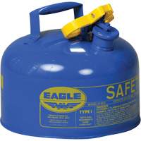 Safety Can for Kerosene, Type I, Galvanized Steel, 2.5 US gal., Blue, FM Approved/UL/ULC Listed Par Equipment