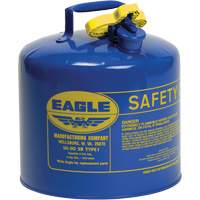 Safety Can for Kerosene, Type I, Galvanized Steel, 5 US gal., Blue, FM Approved/UL/ULC Listed Par Equipment