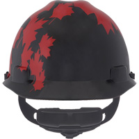 Specialty V-Gard&reg; Hard Hat, Ratchet Suspension, Black/Red Par Equipment