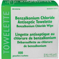 BZK Benzalkonium Chloride Towelette, Towelette, Antiseptic Par Equipment
