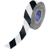 Ruban de marquage pour plancher ToughStripe Max, 2" x 100', Polyester, Noir et blanc Par Equipment
