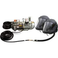 Syst&egrave;me de casque et de protection respiratoire &agrave; adduction d'air DEFENDER pour 2 travailleur Par Equipment