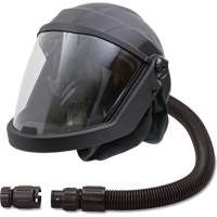Masque respiratoire &agrave; adduction d'air et casque avec valve anti-refoulement DEFENDER, Universel, Pi&egrave;ce faciale Par Equipment