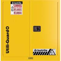 Utili-Guard+ Flammable Safety Cabinet, 30 gal., 1 Door, 43" W x 44" H x 22" D Par Equipment