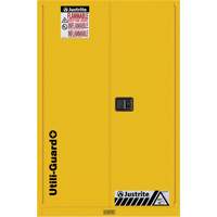 Utili-Guard+ Flammable Safety Cabinet, 45 gal., 2 Door, 43" W x 65" H x 22" D Par Equipment