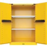 Utili-Guard+ Flammable Safety Cabinet, 45 gal., 2 Door, 43" W x 65" H x 22" D Par Equipment