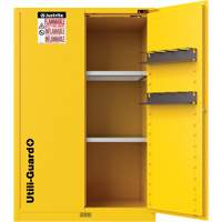Utili-Guard+ Flammable Safety Cabinet, 45 gal., 2 Door, 43" W x 65" H x 22" D Par Equipment