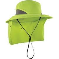 Chapeau de garde forestier 8934 Chill-Its avec prot&egrave;ge-nuque, petit/moyen, Lime haute visibilit&eacute; Par Equipment
