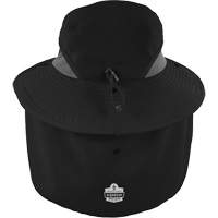 Chapeau de garde forestier 8934 Chill-Its avec prot&egrave;ge-nuque, petit/moyen, Noir Par Equipment