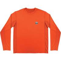 Chill-Its 6689 Cooling Long Sleeve Sun Shirt with UV Protection, Orange, Small Par Equipment